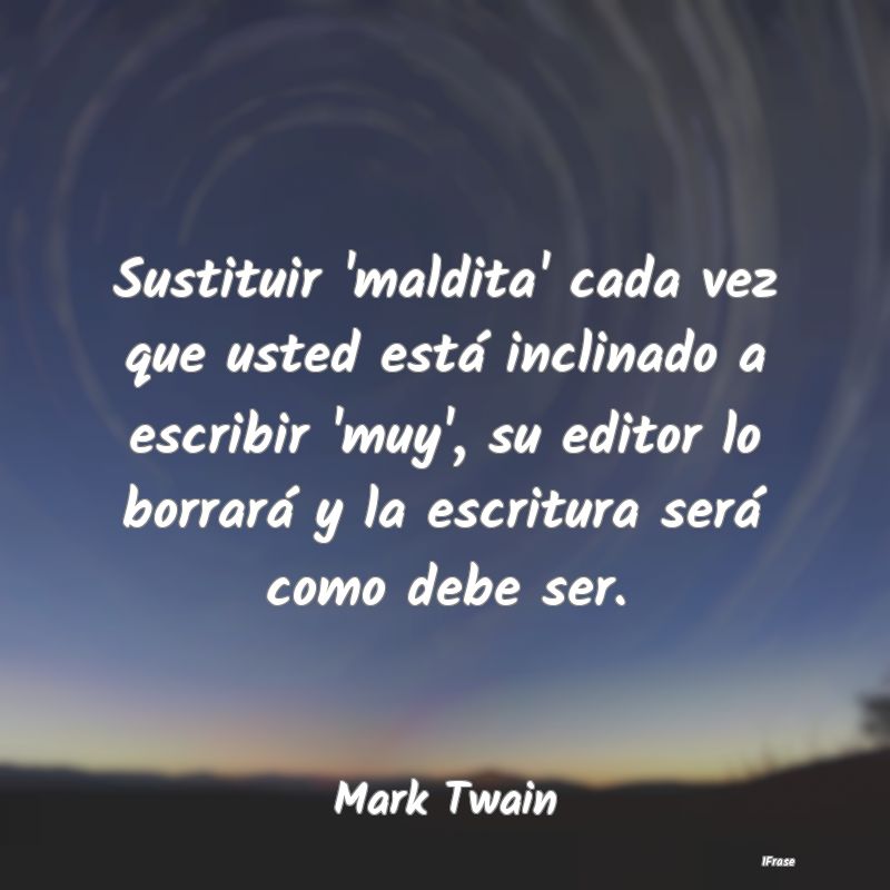 Sustituir 'maldita' cada vez que usted está incli...