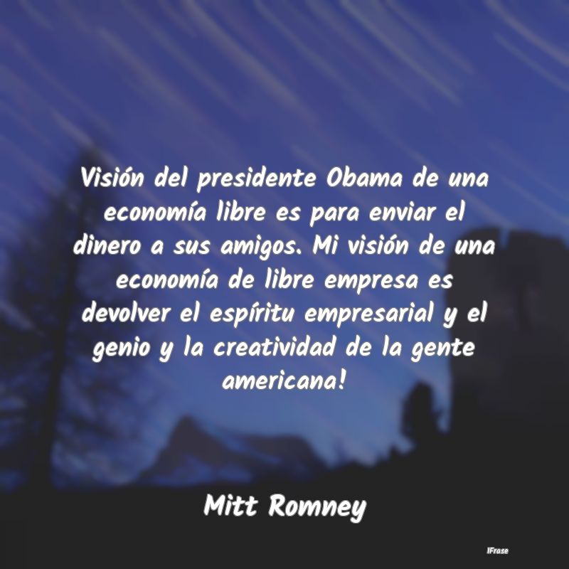 Visión del presidente Obama de una economía libr...