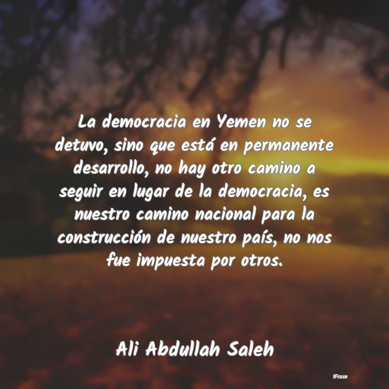 La democracia en Yemen no se detuvo, sino que est�...