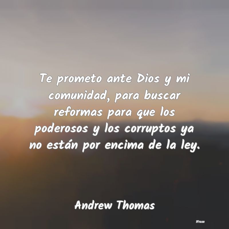 Te prometo ante Dios y mi comunidad, para buscar r...