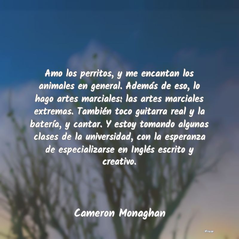 Amo los perritos, y me encantan los animales en ge...