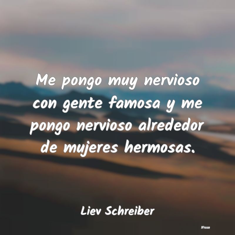 Me pongo muy nervioso con gente