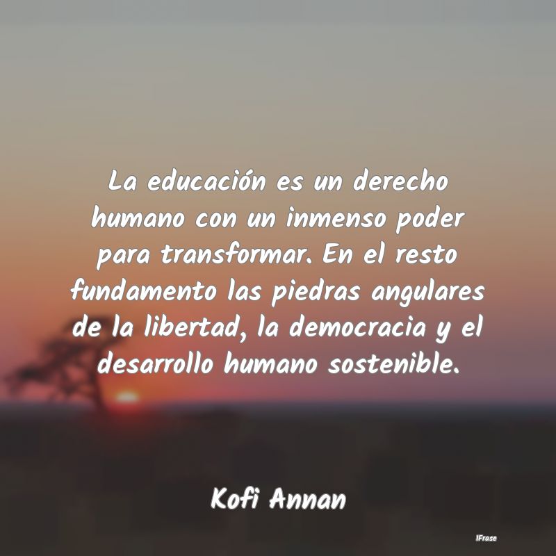 La educación es un derecho humano con un inmenso ...