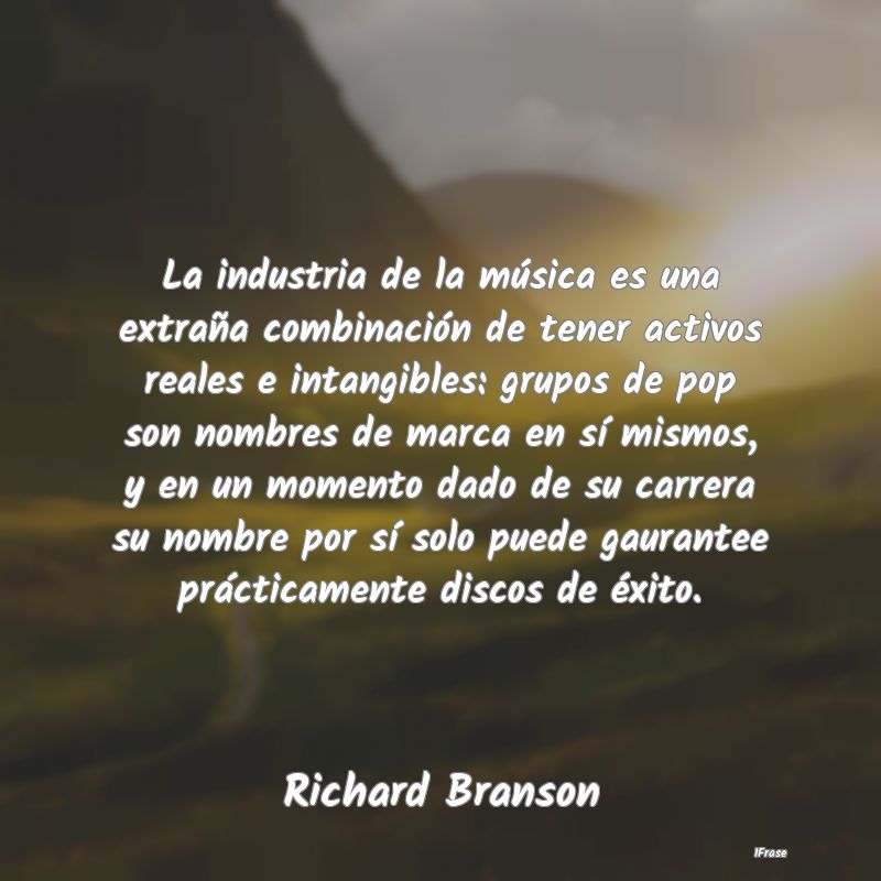 La industria de la música es una extraña combina...