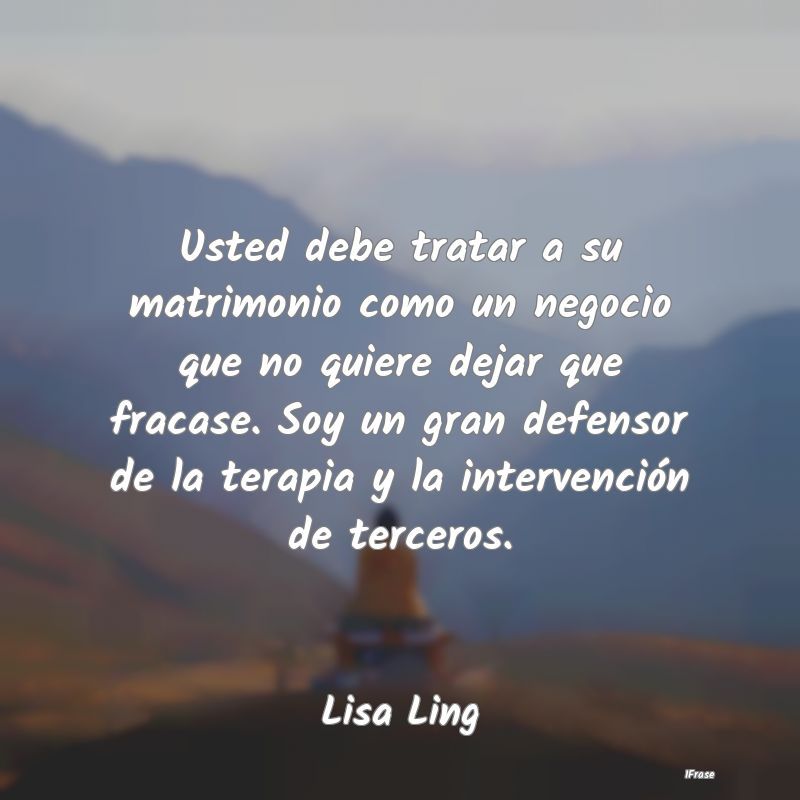 Usted debe tratar a su matrimonio como un negocio ... Usted debe tratar a su matrimonio como un negocio ...