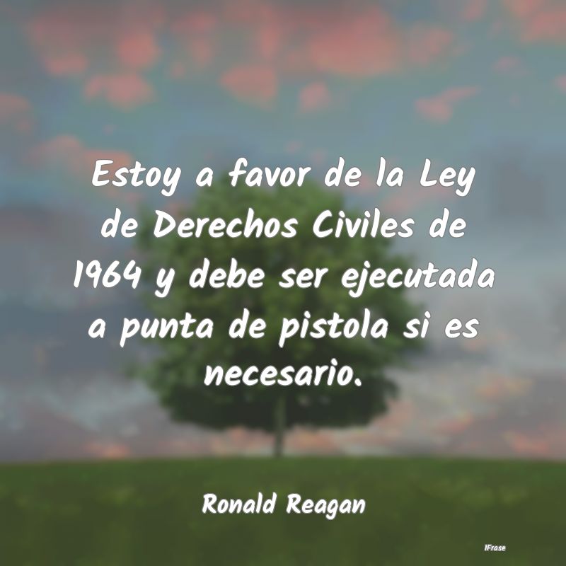 Estoy a favor de la Ley de Derechos Civiles de 196...