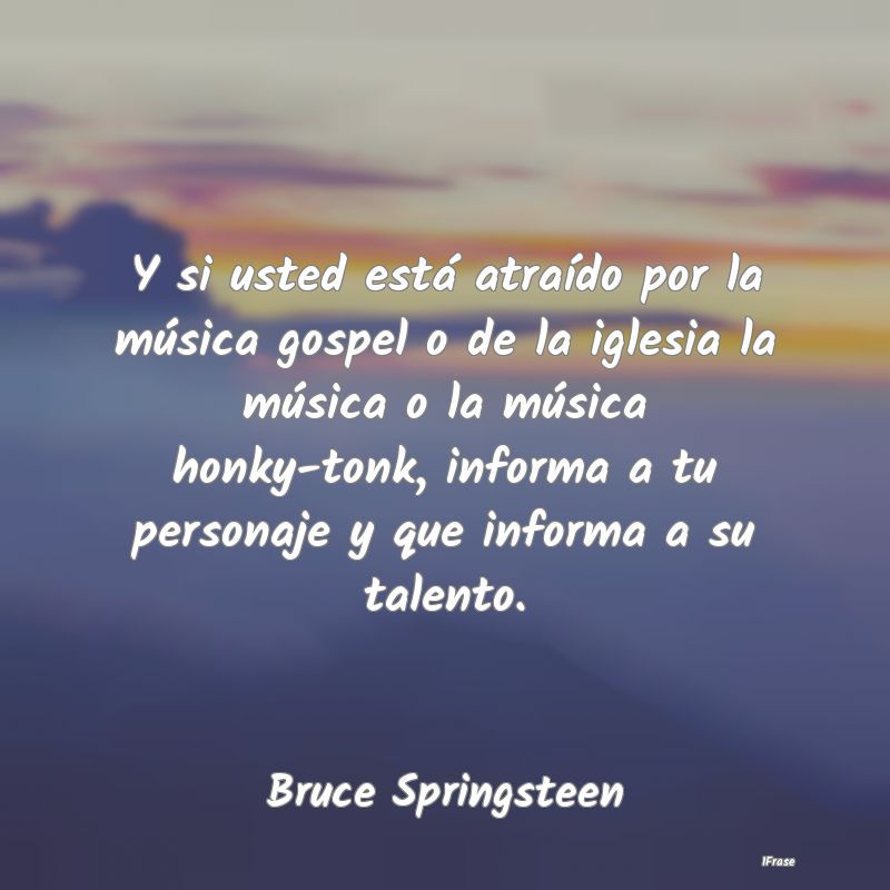 Y si usted está atraído por la música gospel o ... Y si usted está atraído por la música gospel o ...