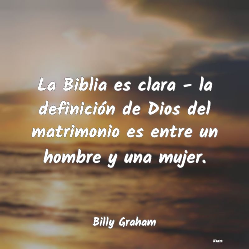 La Biblia es clara - la definición de Dios del ma...