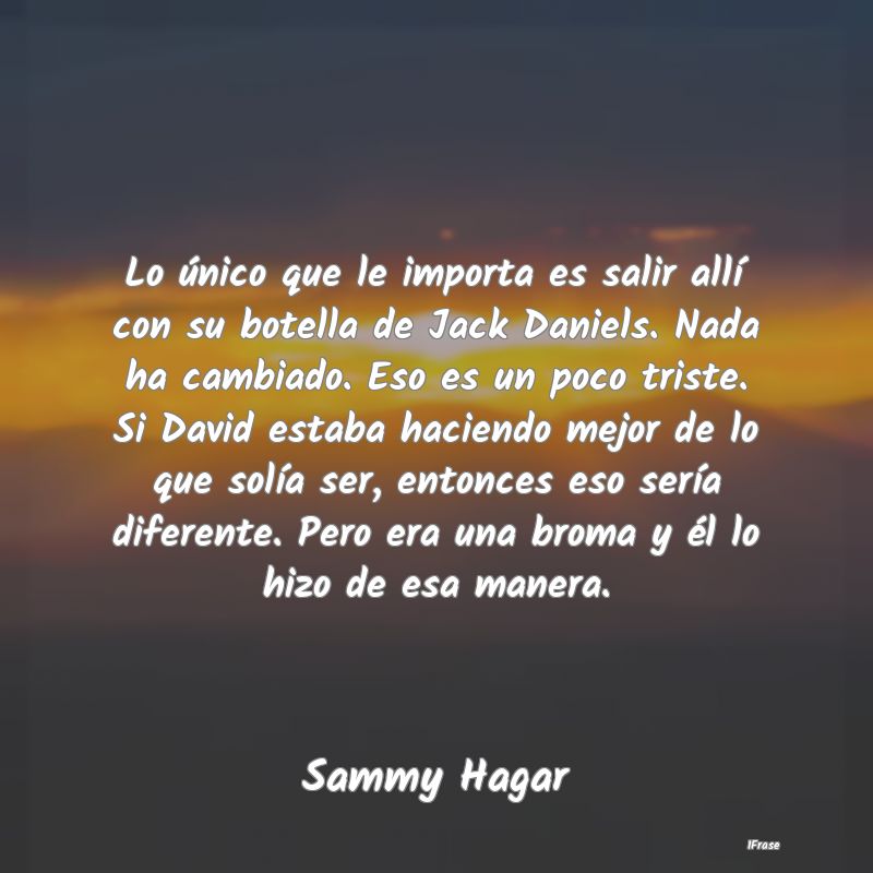 Lo único que le importa es salir allà con su bot... Lo único que le importa es salir allà con su bot...