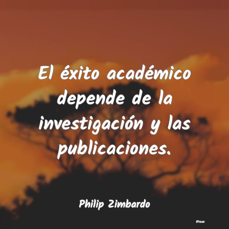 El éxito académico depende de la investigación ...