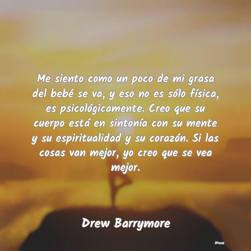 Me siento como un poco de mi grasa del bebé se va... Me siento como un poco de mi grasa del bebé se va...