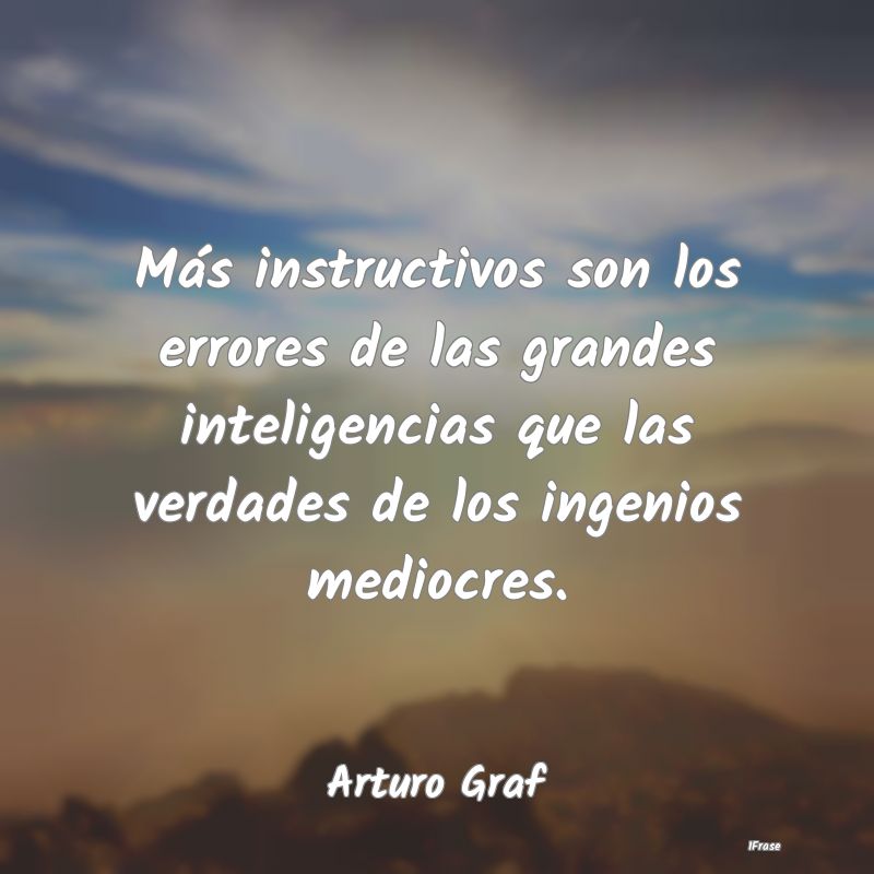 Más instructivos son los errores de las grandes i...