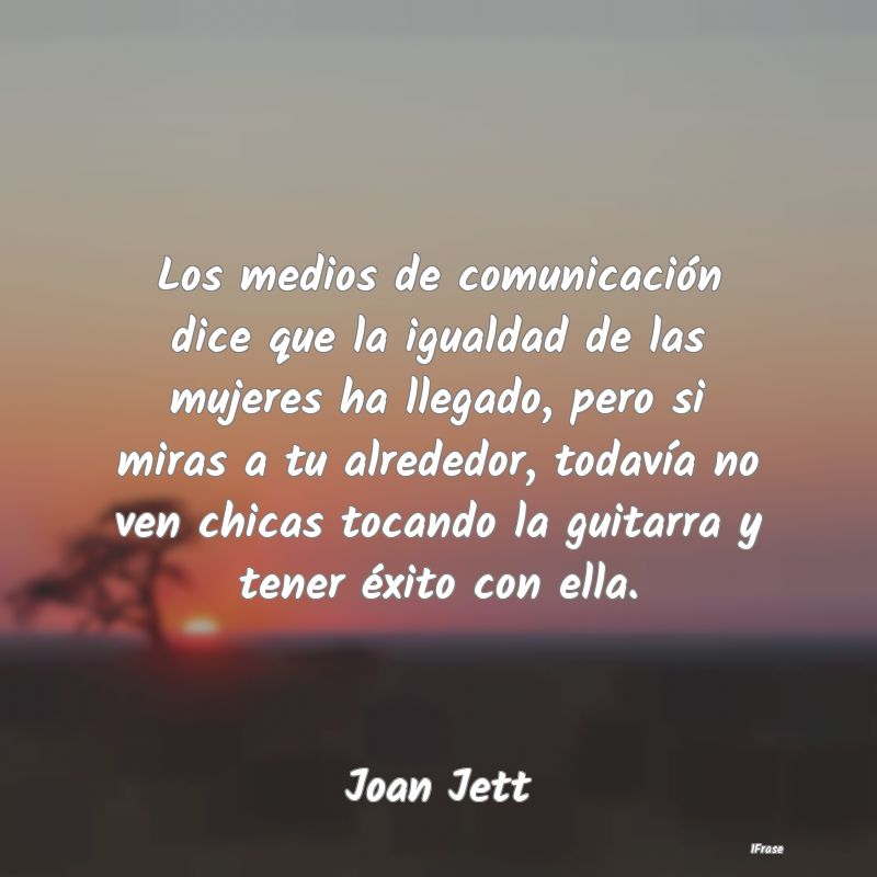 Los medios de comunicación dice que la igualdad d...