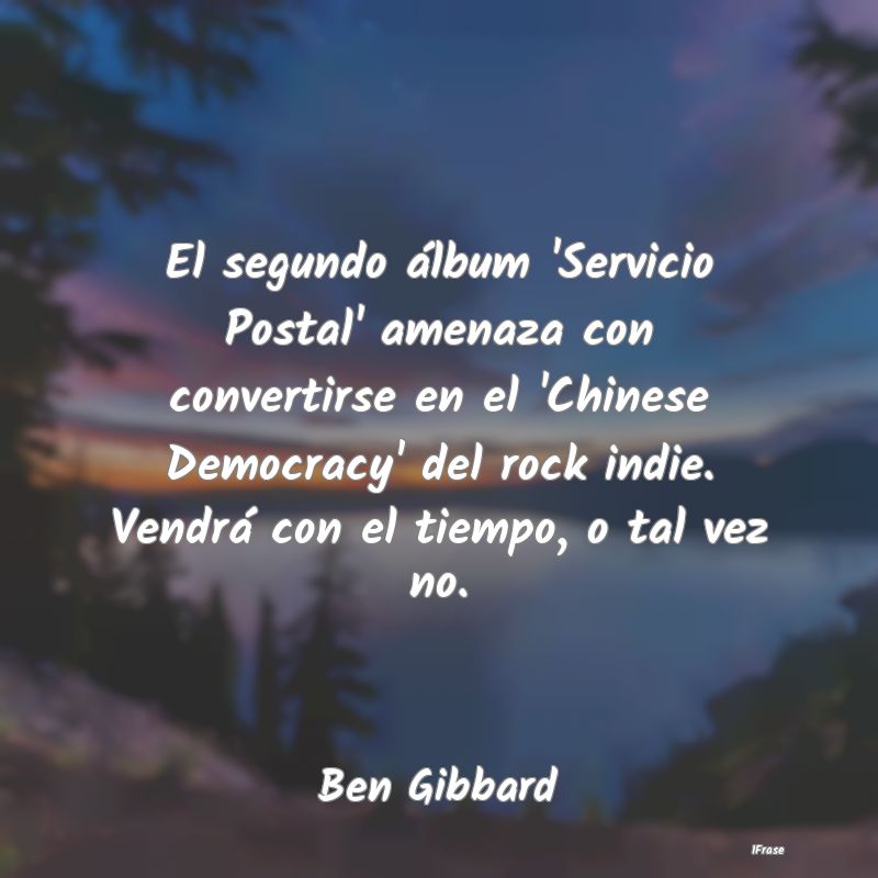 El segundo álbum 'Servicio Postal' amenaza con co...