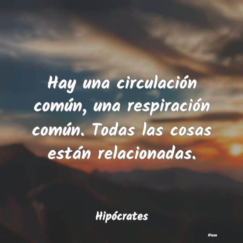Hay una circulación común, una respiración comÃ... Hay una circulación común, una respiración comÃ...