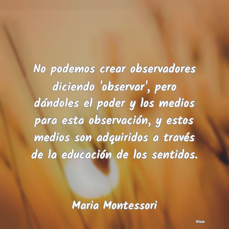 No podemos crear observadores diciendo 'observar',...