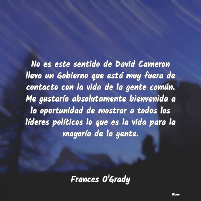 No es este sentido de David Cameron lleva un Gobie...