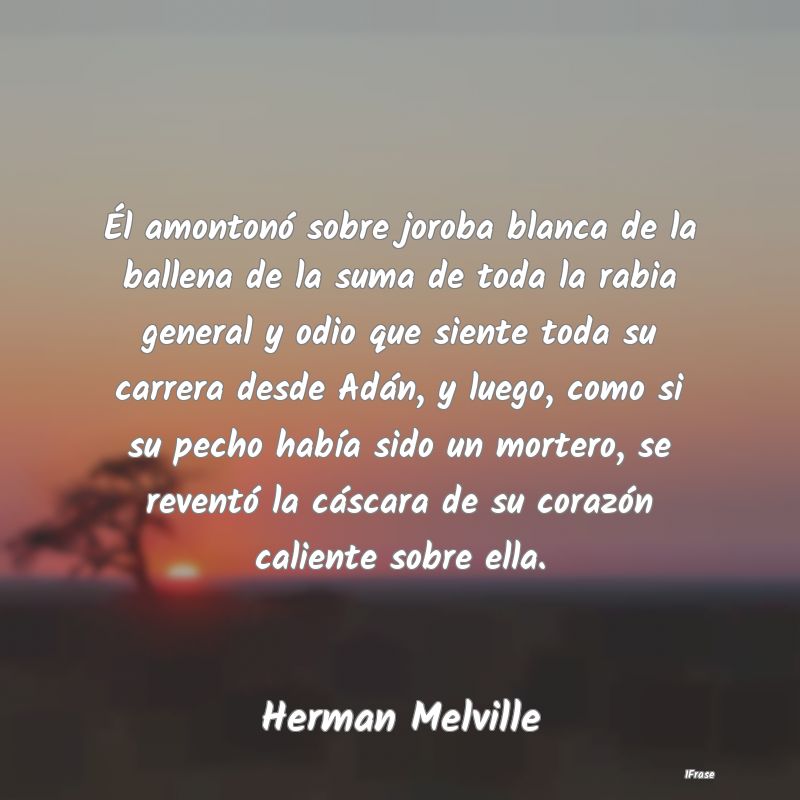 Él amontonó sobre joroba blanca de la ballena de...