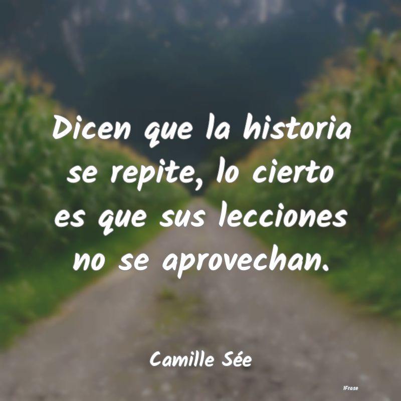 Dicen que la historia se repite, lo cierto es que ...