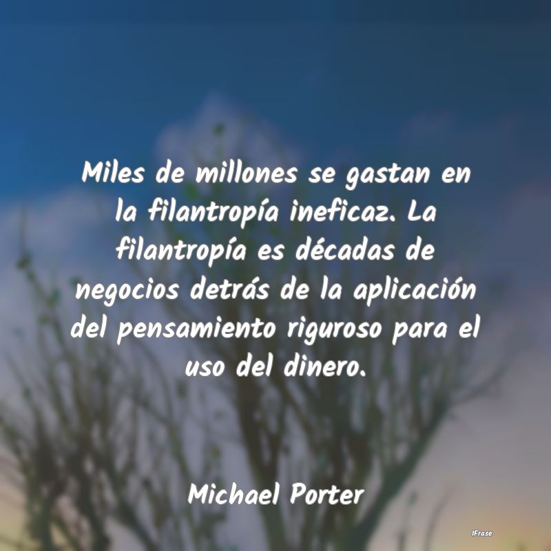 Miles de millones se gastan en la filantropía ine...