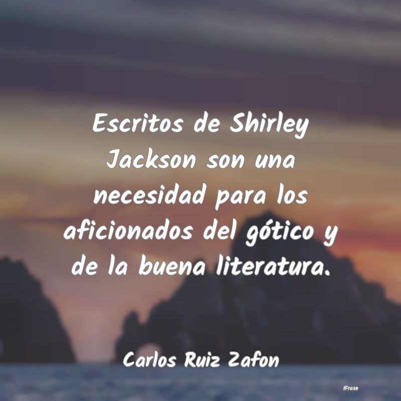 Escritos de Shirley Jackson son una necesidad para...